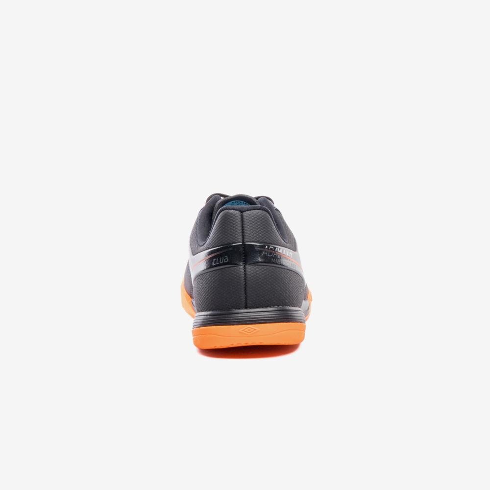 Chuteira Futsal Umbro Adamant Master Class Club Preto/Cinza/Laranja 6