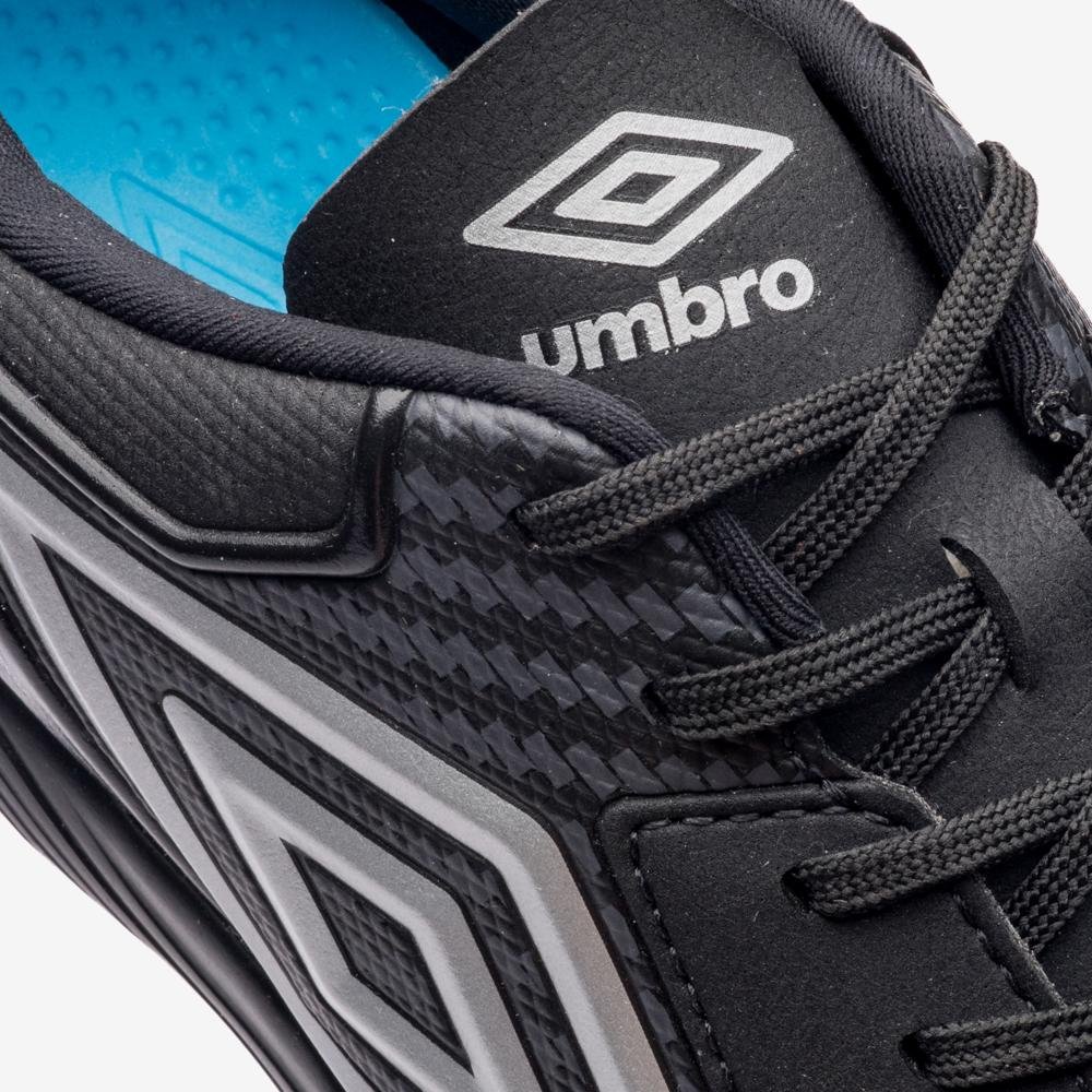 Chuteira Futsal Umbro Adamant Master Class Club Preto/Cinza/Laranja 7