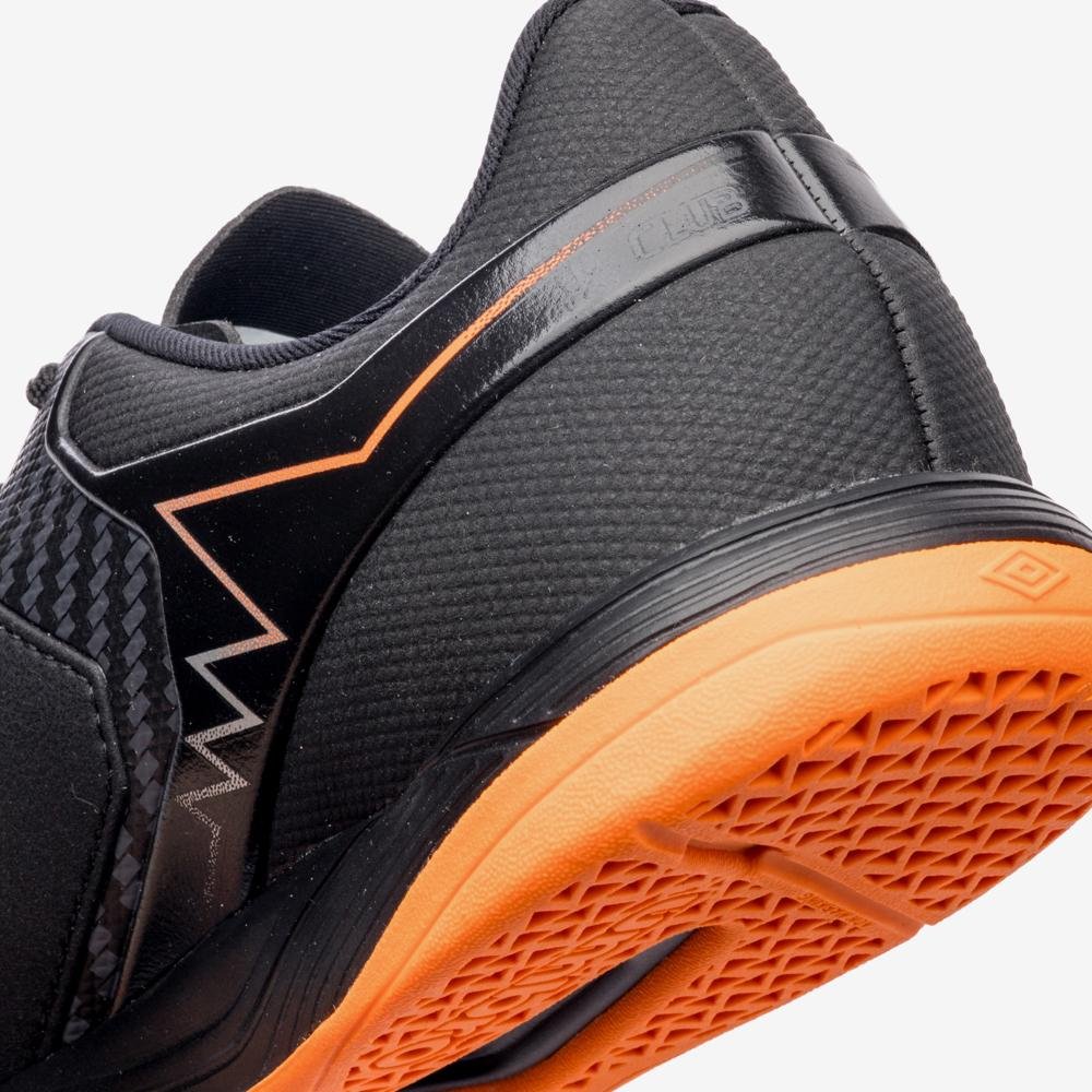 Chuteira Futsal Umbro Adamant Master Class Club Preto/Cinza/Laranja 8