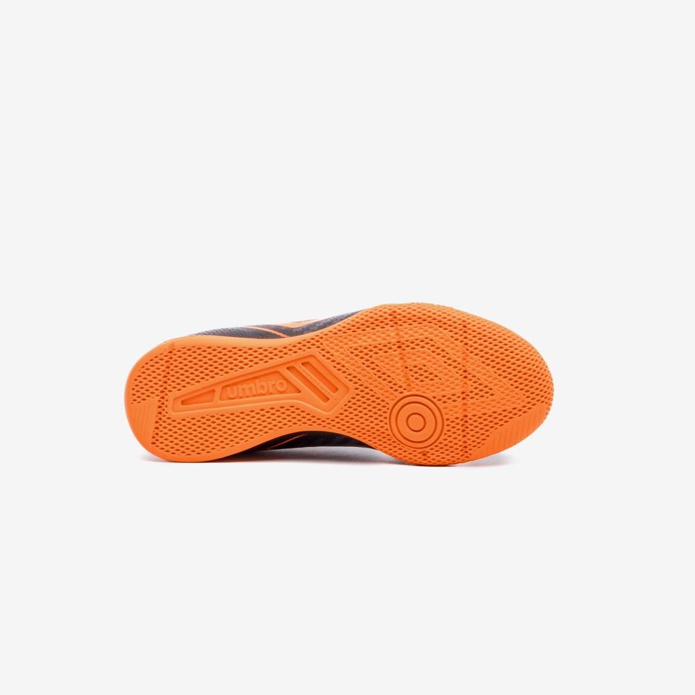 Chuteira Futsal Umbro Adamant Top Speed Jr Preto/Laranja 5