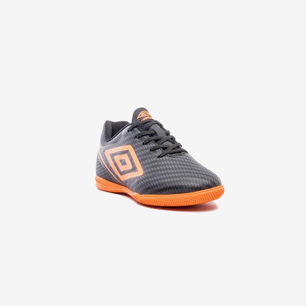 Chuteira Futsal Umbro Adamant Top Speed Jr Preto/Laranja 3