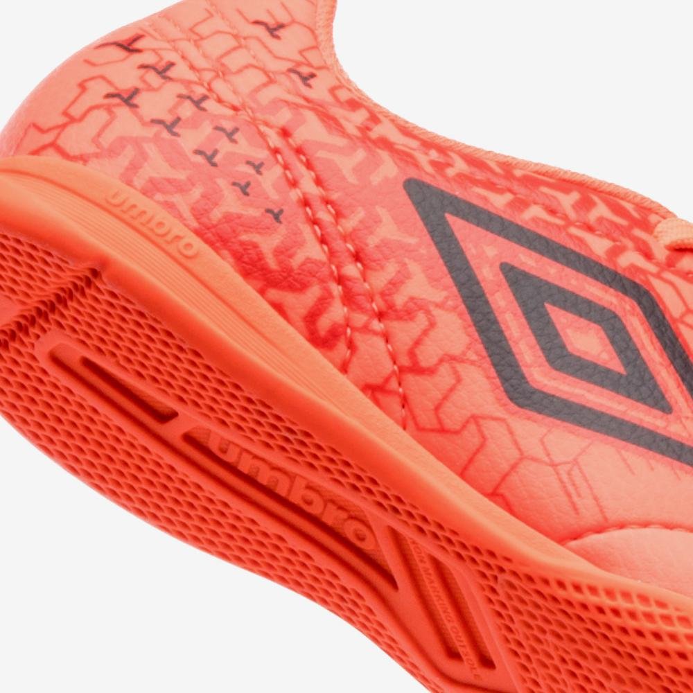 Chuteira Futsal Umbro Class Neo Jr Laranja/Preto 7