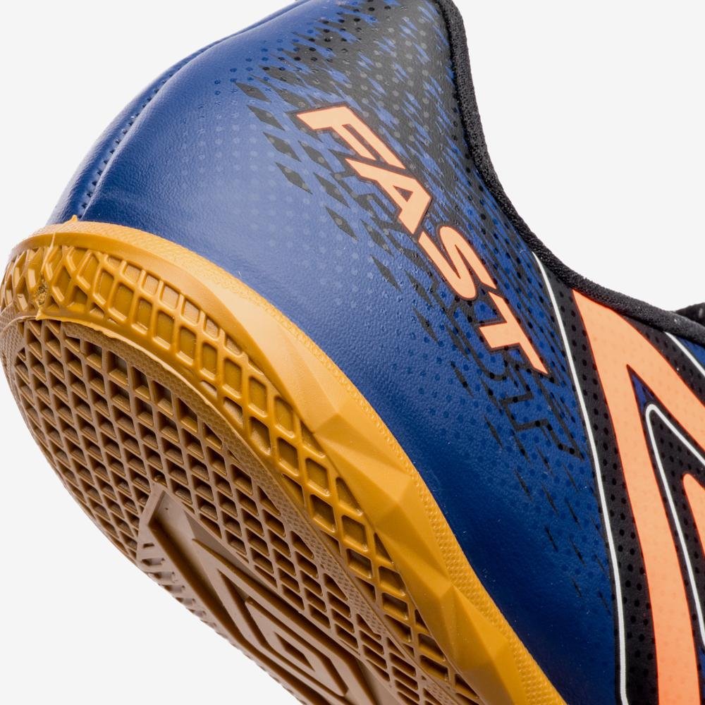 Chuteira Futsal Umbro Fast Ii Azul/Laranja 7
