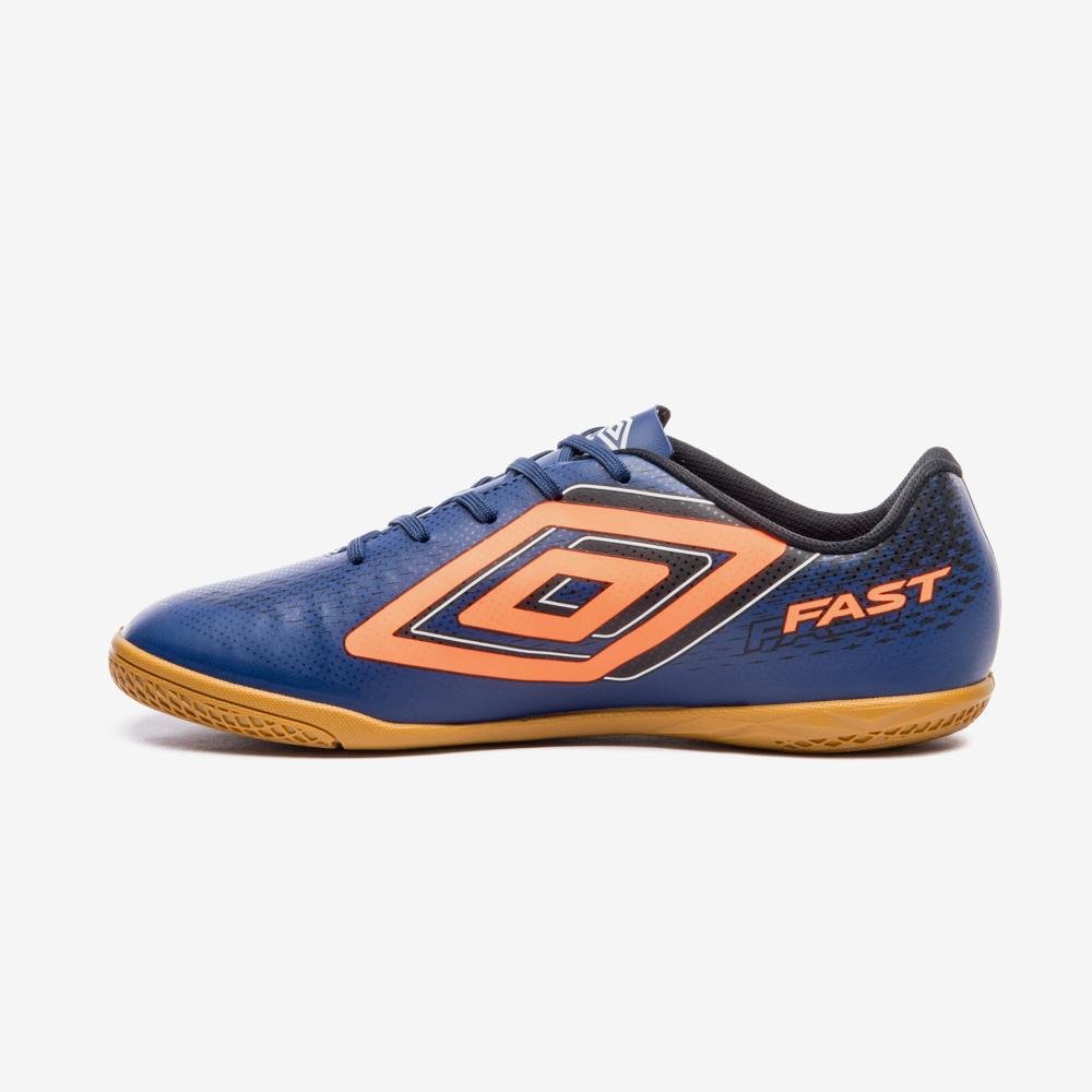 Chuteira Futsal Umbro Fast Ii Azul/Laranja 2