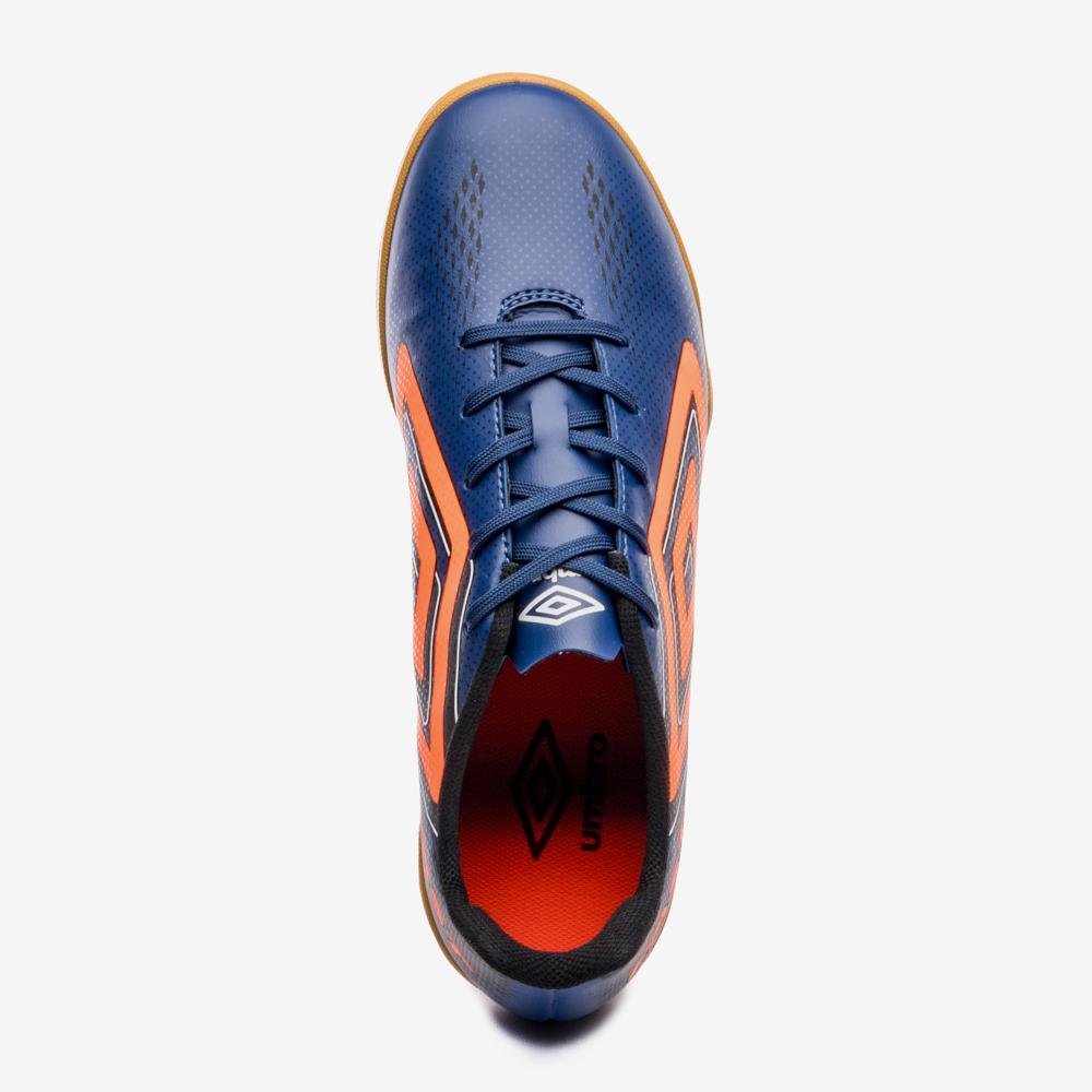 Chuteira Futsal Umbro Fast Ii Azul/Laranja 4