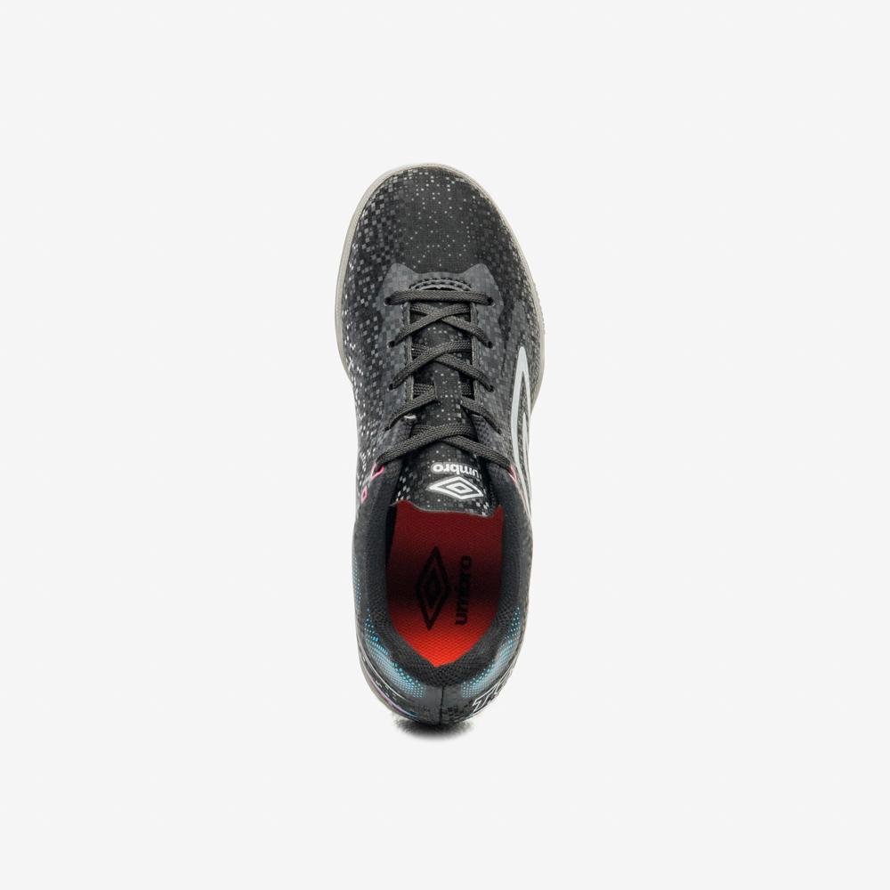 Chuteira Futsal Umbro Techno II Jr Preto/Verde 4