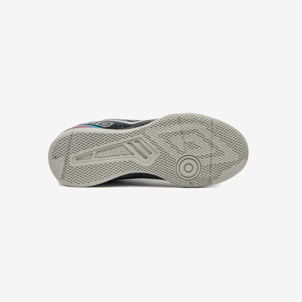 Chuteira Futsal Umbro Techno II Jr Preto/Verde 5