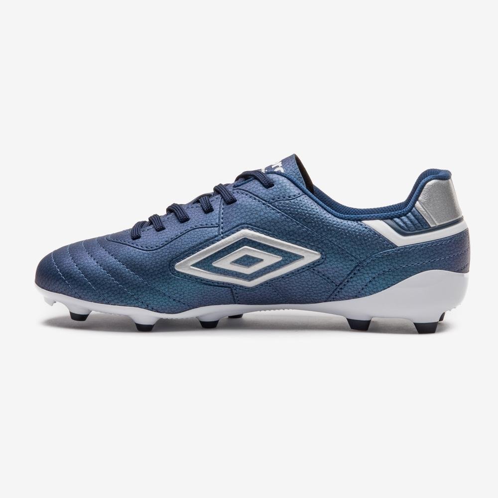 Chuteira Campo Umbro Speciali Classic Azul/Prata 2