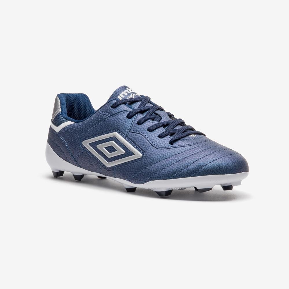 Chuteira Campo Umbro Speciali Classic Azul/Prata 3