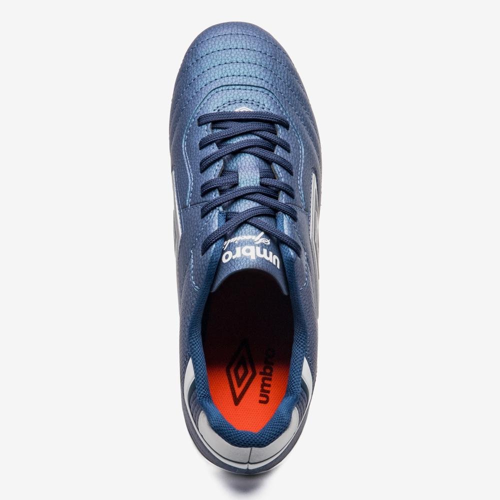 Chuteira Campo Umbro Speciali Classic Azul/Prata 4