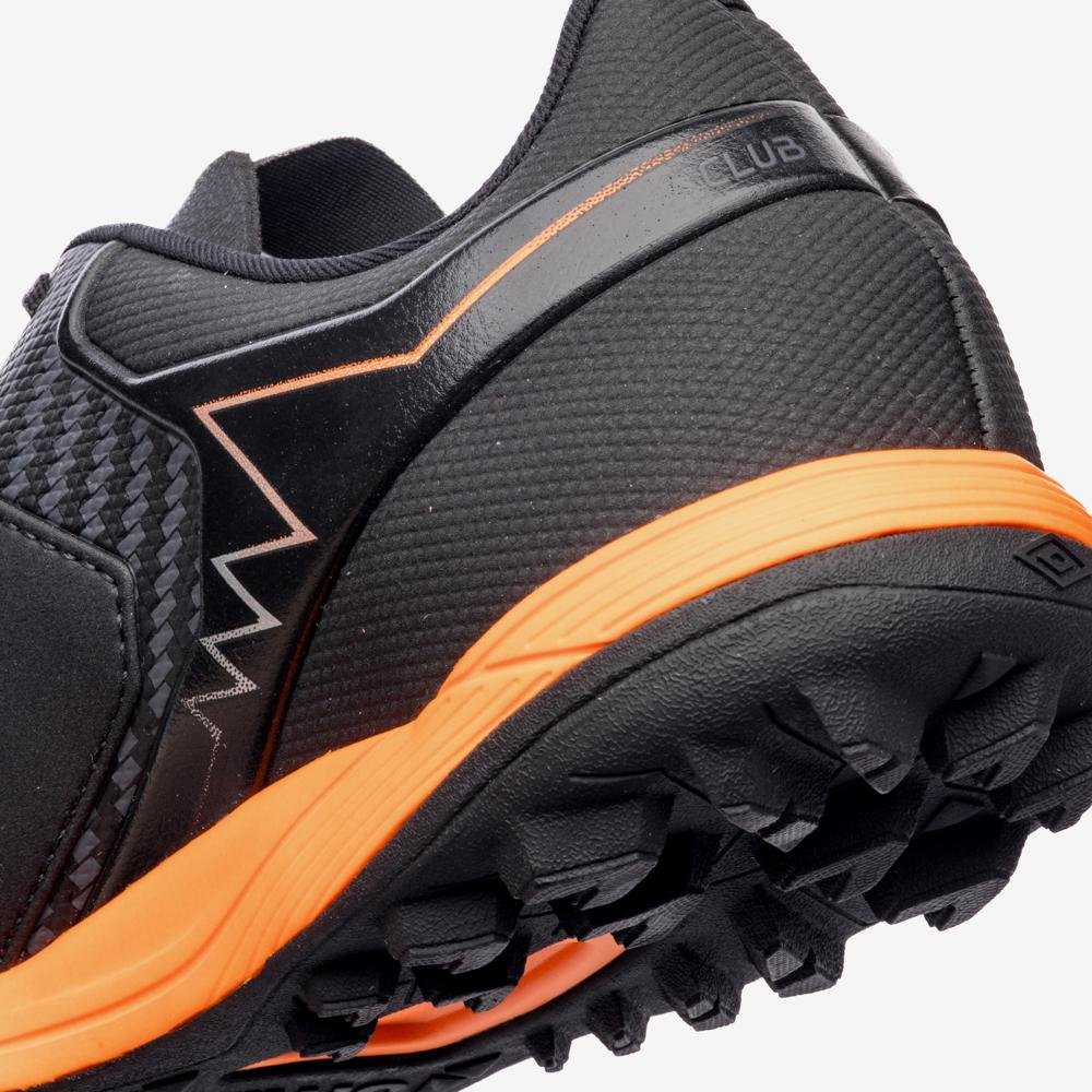 Chuteira Society Umbro Adamant Master Class Club Preto/Cinza/Laranja 8