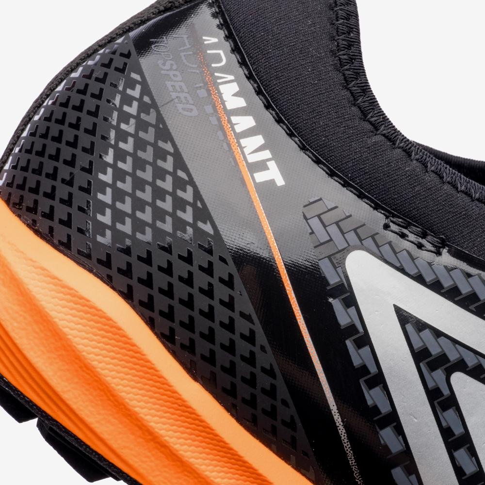 Chuteira Society Umbro Adamant Top Speed Club Preto/Cinza/Laranja 9