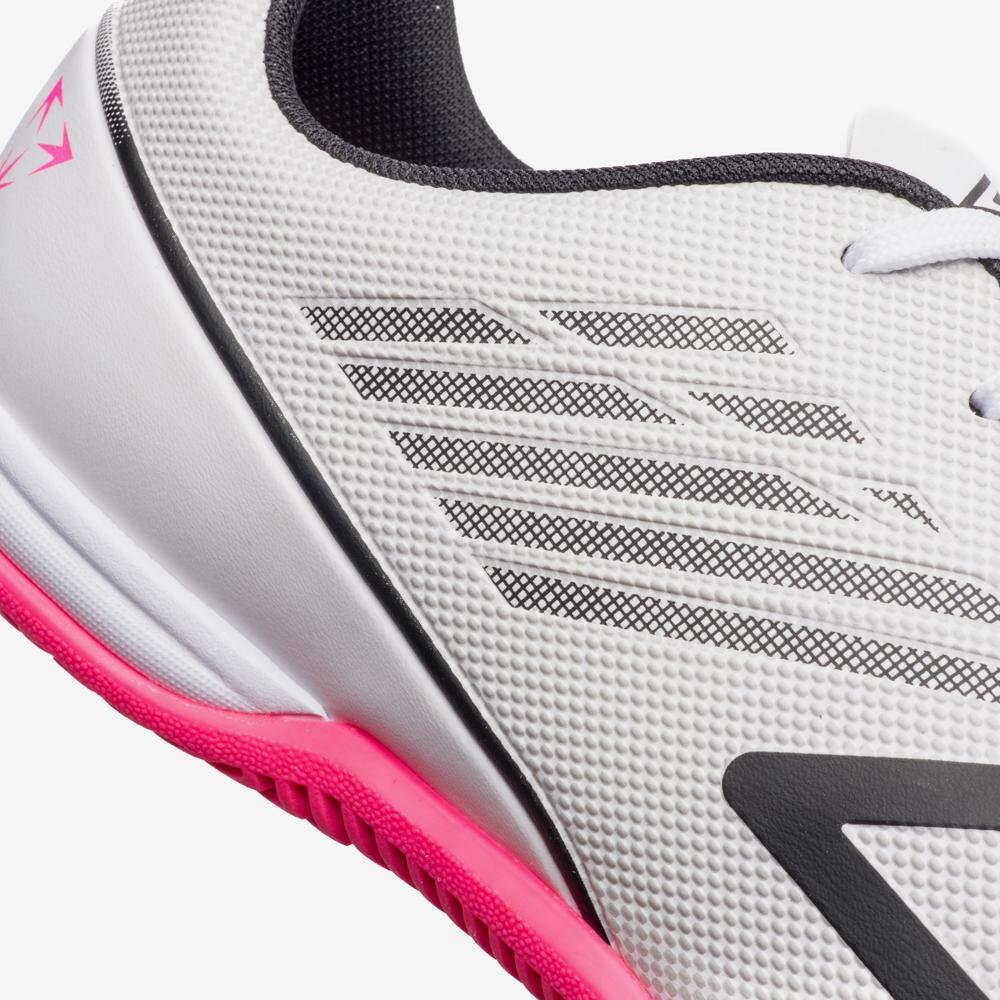 Chuteira Futsal Umbro Velocita Decimo Club Branco/Preto/Rosa 7