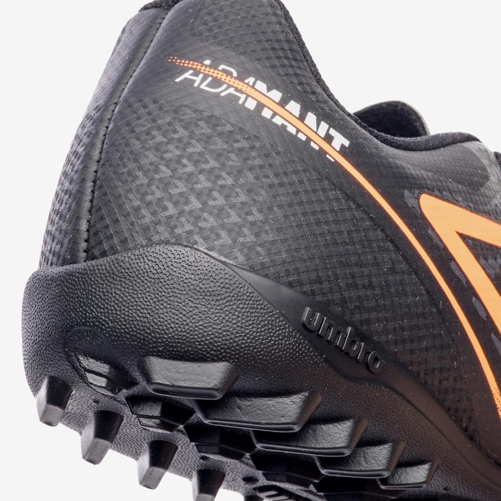 Chuteira Society Umbro Adamant Top Speed Jr Preto/Laranja 7