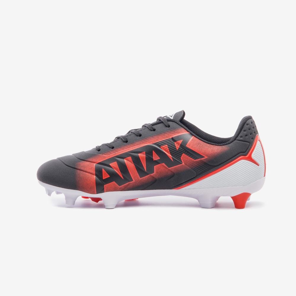 Chuteira Campo Umbro Attak Iii Preto/Branco/Vermelho 2