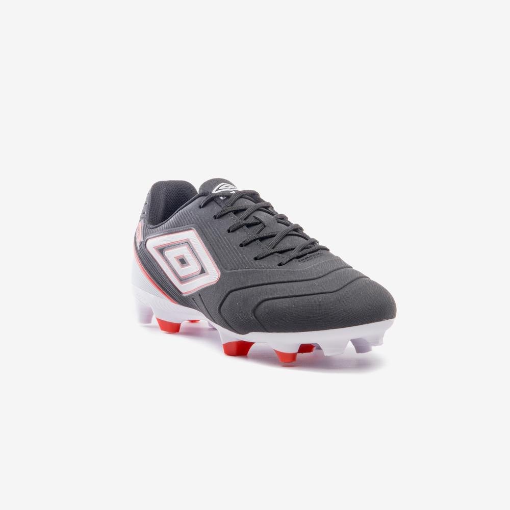 Chuteira Campo Umbro Attak Iii Preto/Branco/Vermelho 3