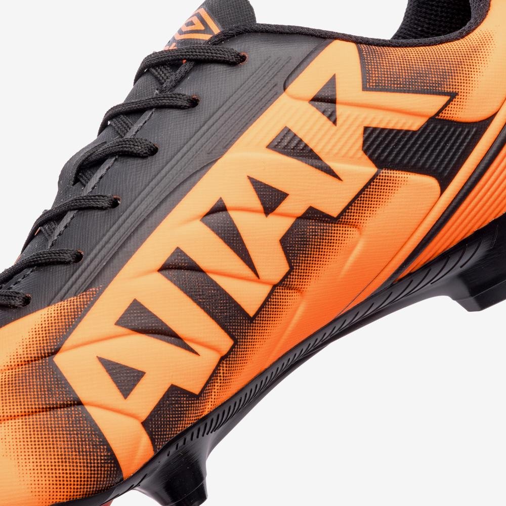 Chuteira Campo Umbro Attak Iii Laranja/Preto 8
