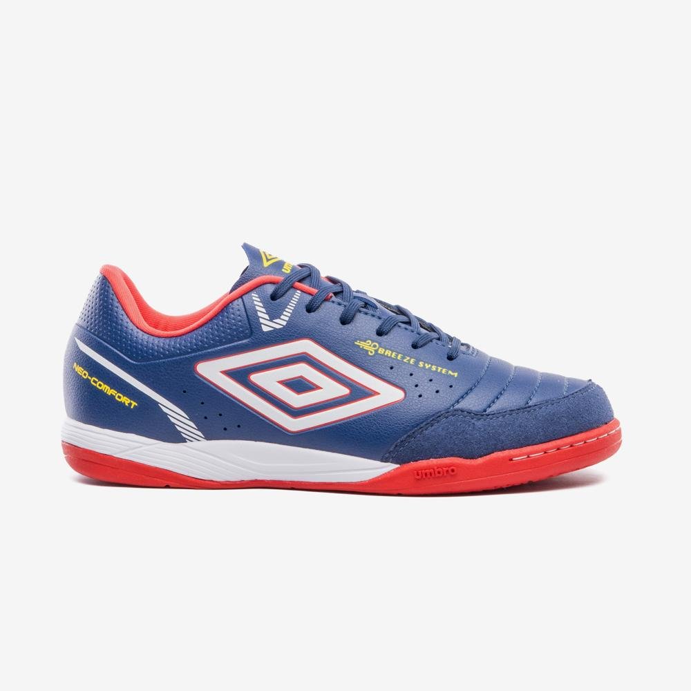 Chuteira Futsal Umbro Neo-Comfort Azul/Vermelho 1