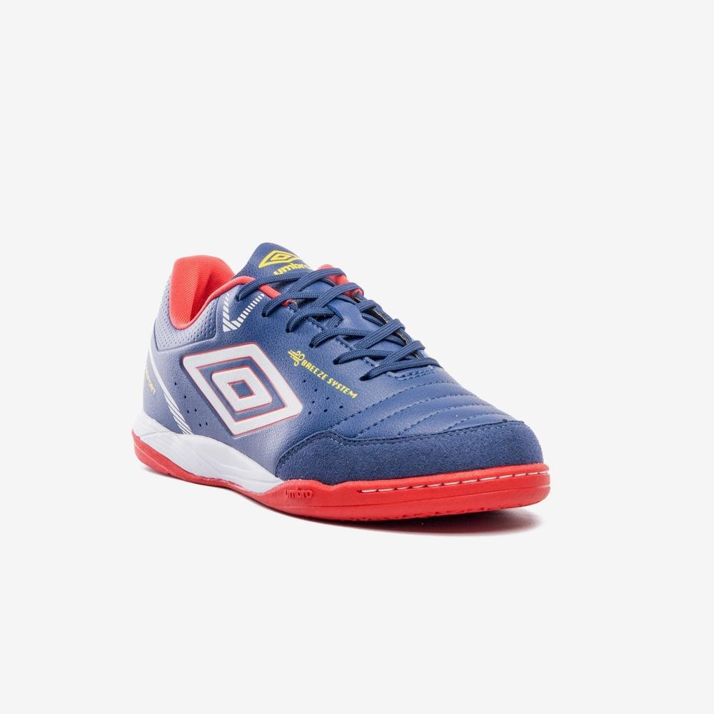 Chuteira Futsal Umbro Neo-Comfort Azul/Vermelho 3