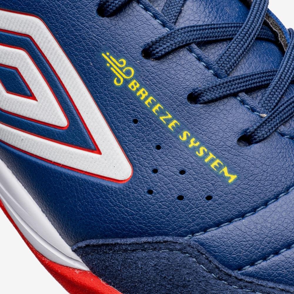 Chuteira Futsal Umbro Neo-Comfort Azul/Vermelho 8