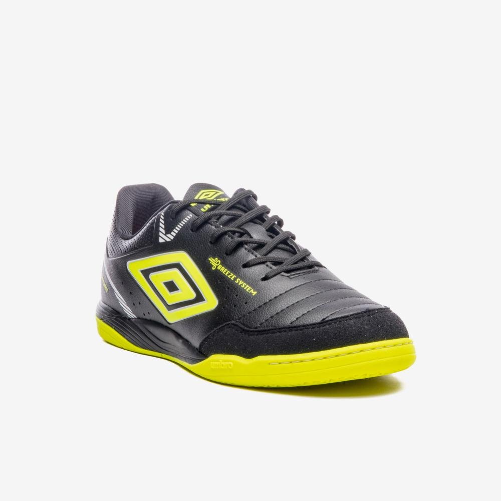 Chuteira Futsal Umbro Neo-Comfort Preto/Amarelo 3