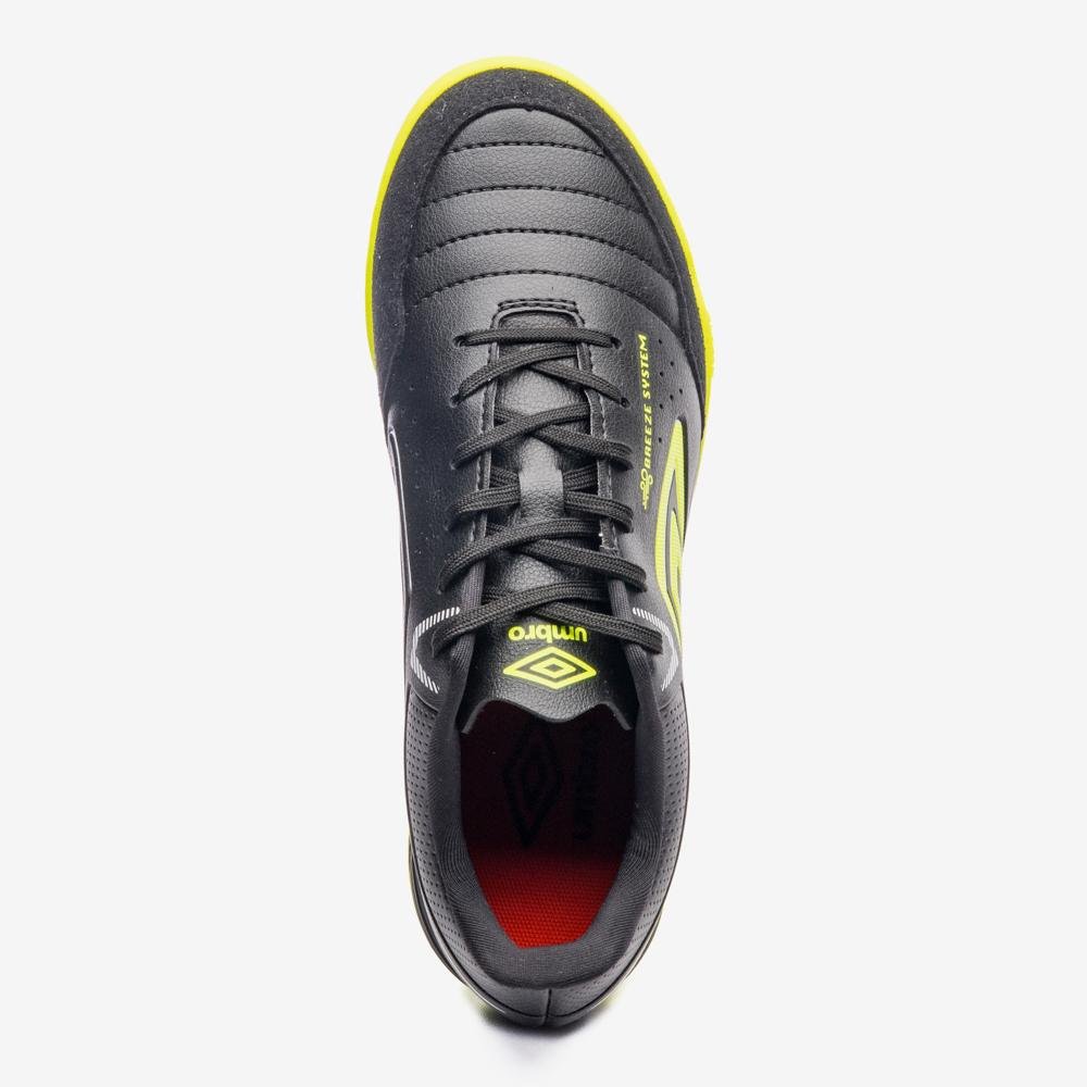 Chuteira Futsal Umbro Neo-Comfort Preto/Amarelo 4