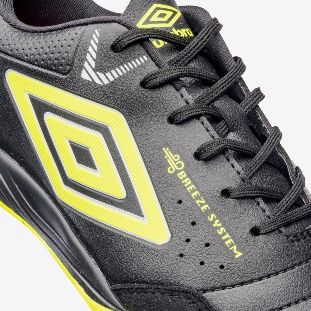 Chuteira Futsal Umbro Neo-Comfort Preto/Amarelo 7