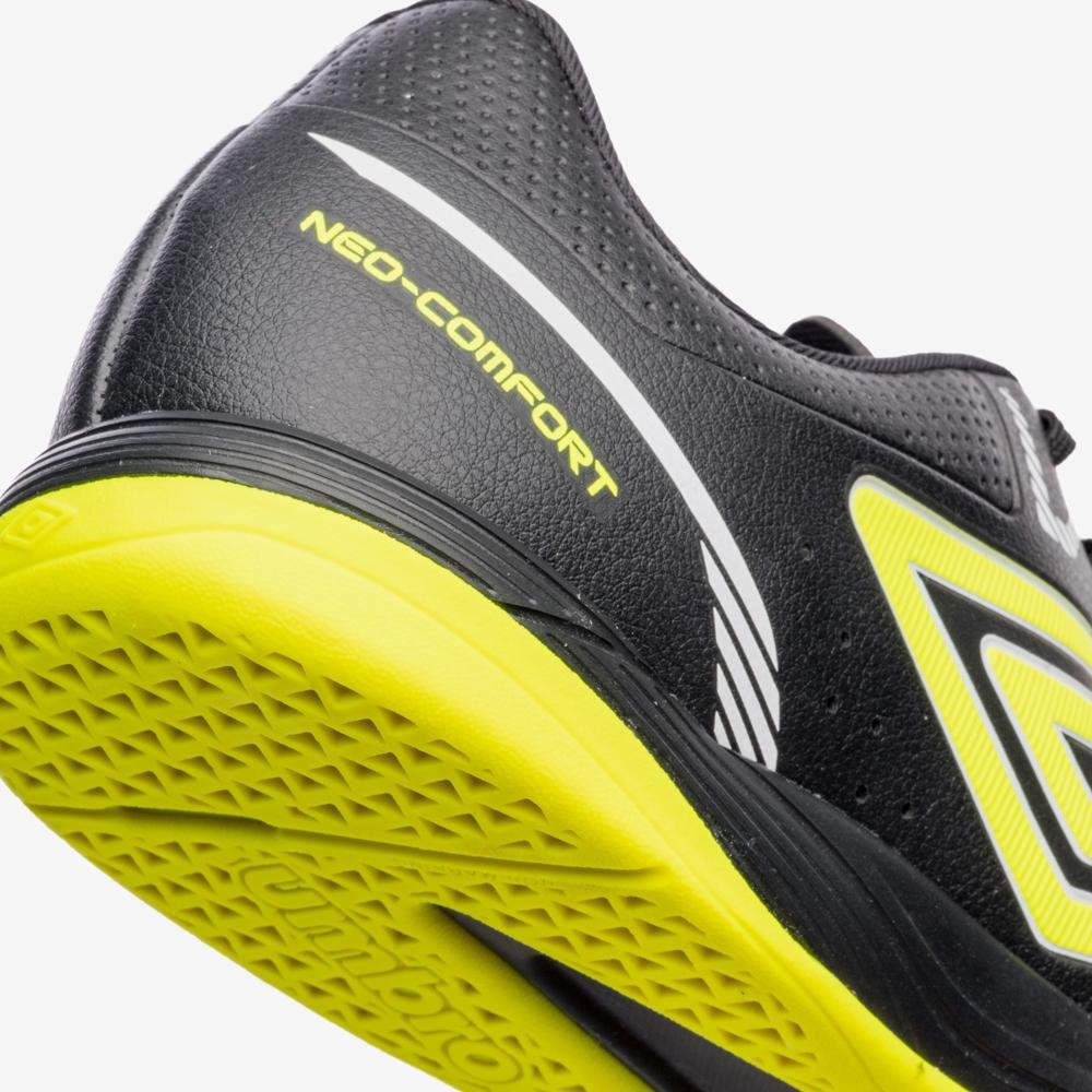 Chuteira Futsal Umbro Neo-Comfort Preto/Amarelo 8