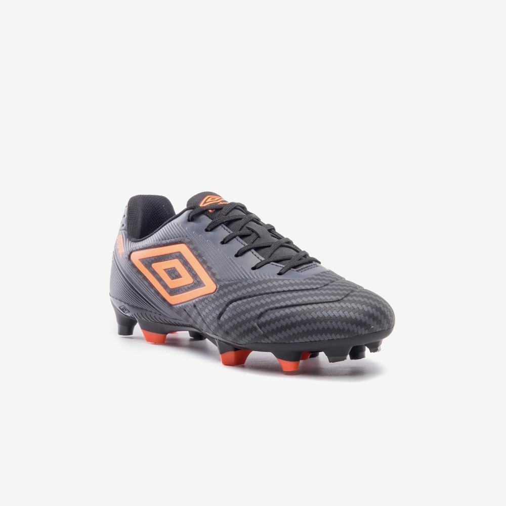 Chuteira Campo Umbro Attak Iii Preto/Laranja 3
