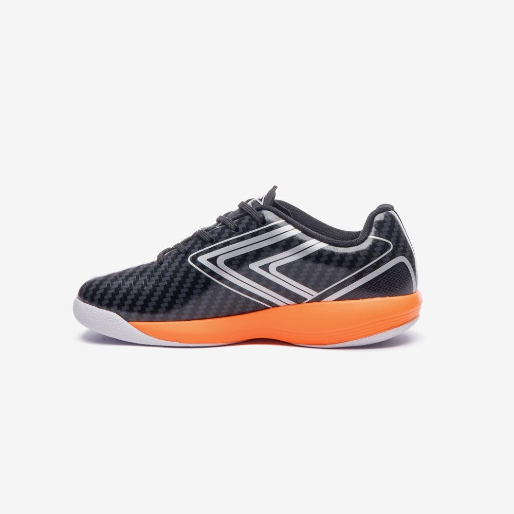 Chuteira Futsal Umbro Pro 5 Jr Preto/Laranja 2