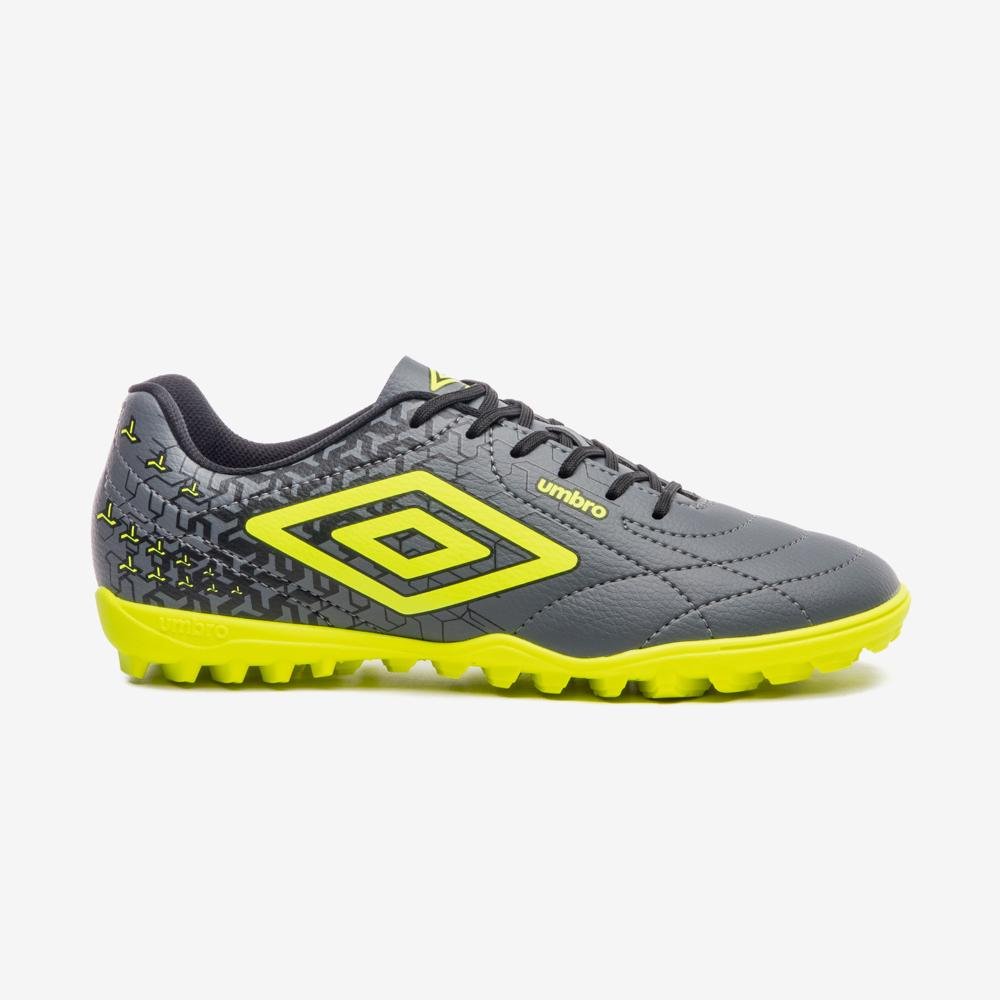 Chuteira Society Umbro Class Neo Cinza/Amarelo 1