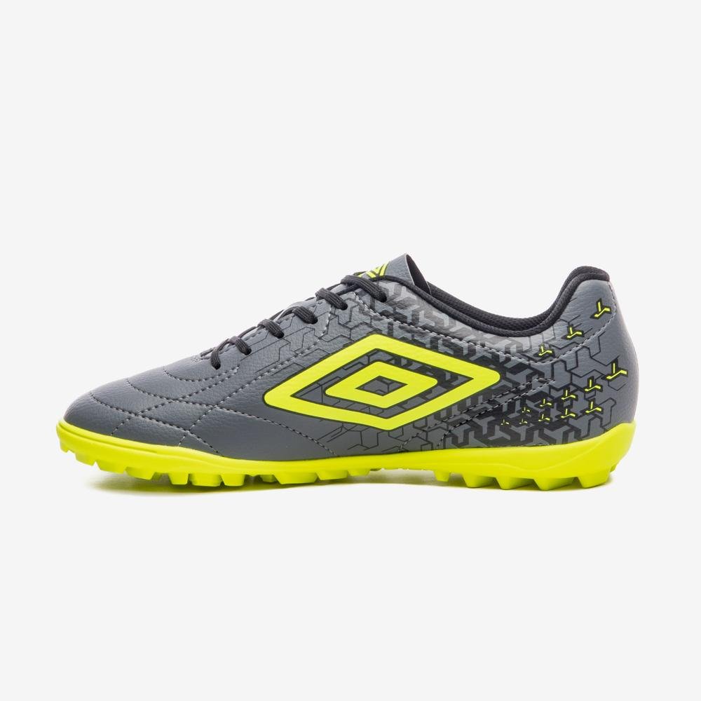 Chuteira Society Umbro Class Neo Cinza/Amarelo 2