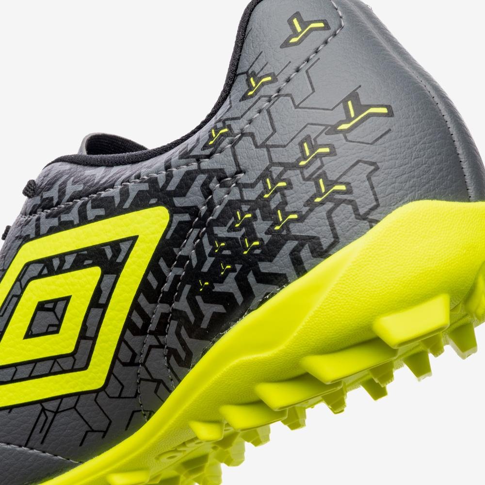 Chuteira Society Umbro Class Neo Cinza/Amarelo 8
