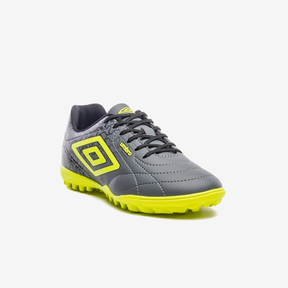 Chuteira Society Umbro Class Neo Cinza/Amarelo 3