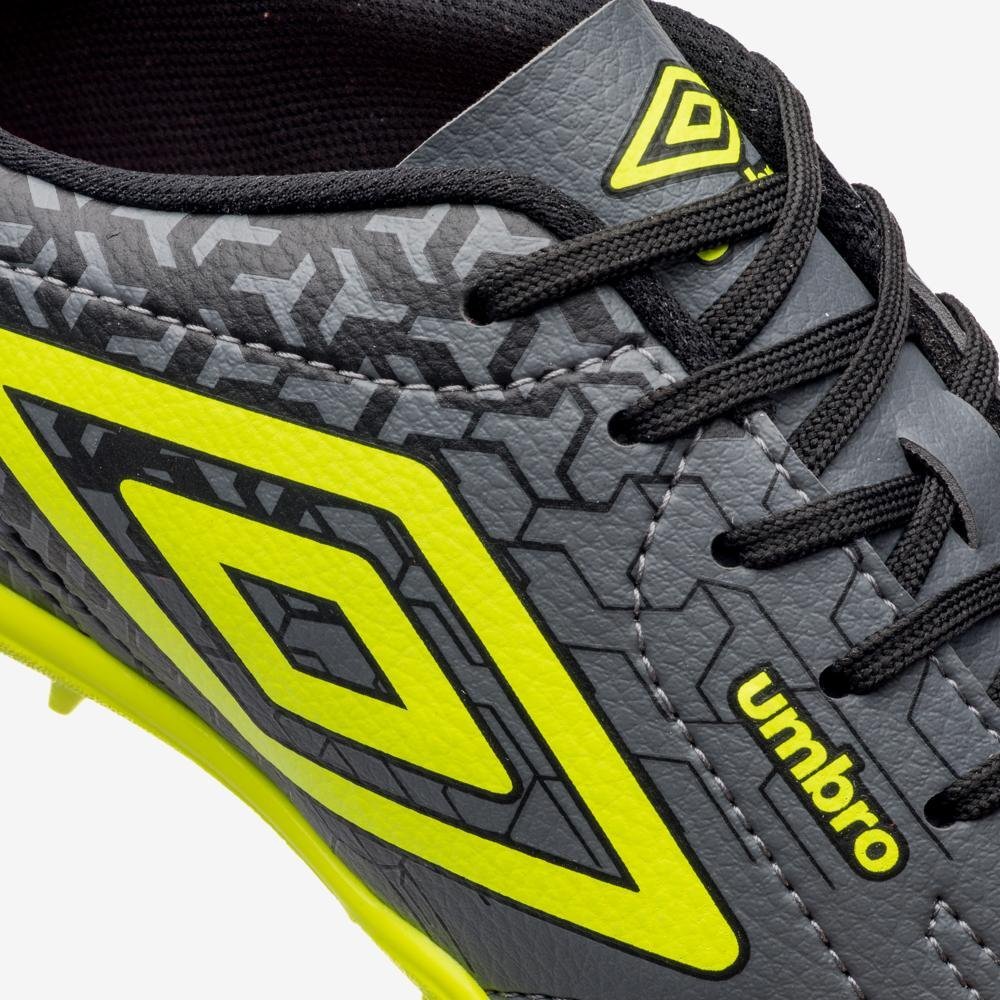Chuteira Society Umbro Class Neo Cinza/Amarelo 7