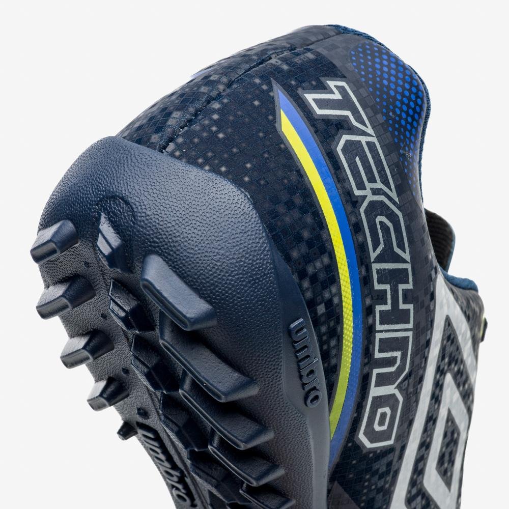 Chuteira Society Umbro Techno II Jr Azul/Branco 7