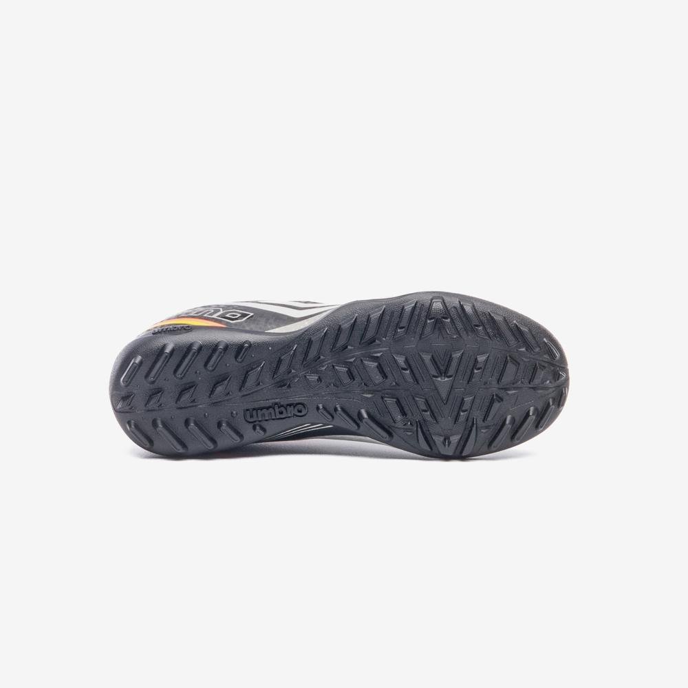 Chuteira Society Umbro Techno II Jr Preto/Cinza/Laranja 5