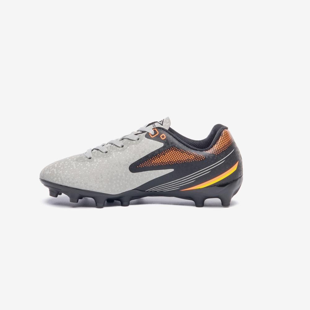 Chuteira Campo Umbro Techno II Jr Cinza/Preto/Laranja 2