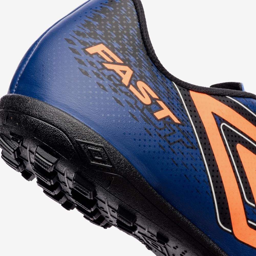 Chuteira Society Umbro Fast Ii Azul/Laranja 7