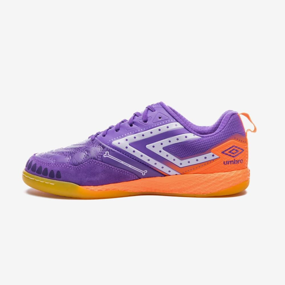 Chuteira Futsal Umbro Pro 5 Bump Dlm Roxo/Laranja 2