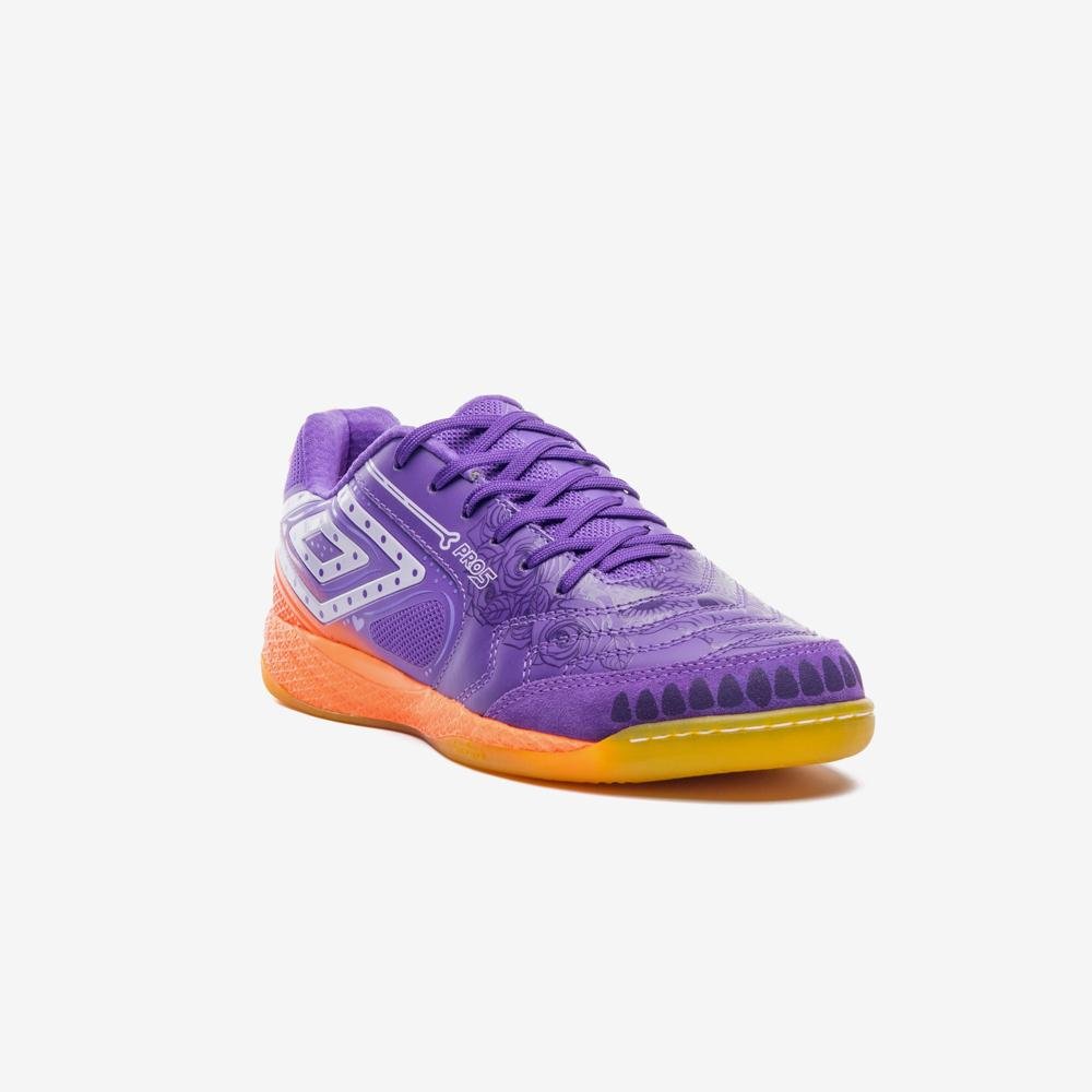 Chuteira Futsal Umbro Pro 5 Bump Dlm Roxo/Laranja 3