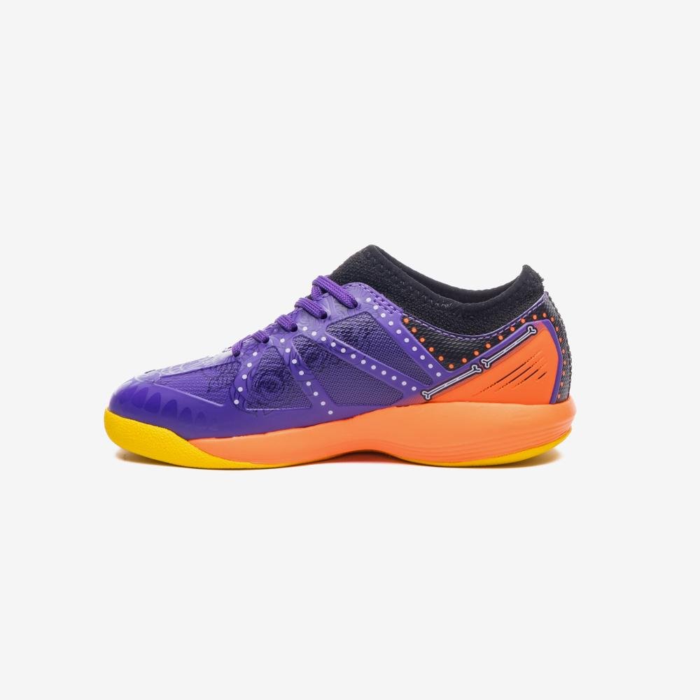 Chuteira Futsal Umbro Ultimate Jr Dlm Roxo/Laranja 2