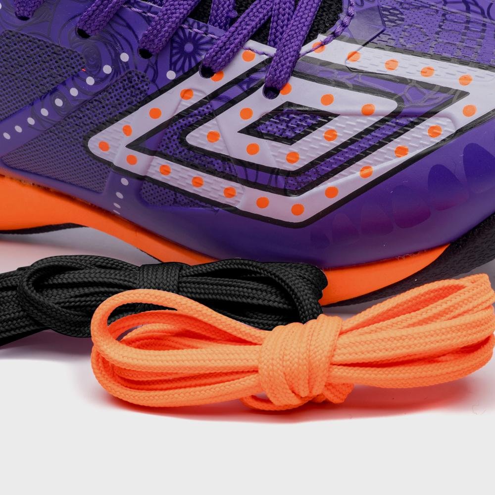 Chuteira Society Umbro Ultimate Jr Dlm Roxo/Laranja 9
