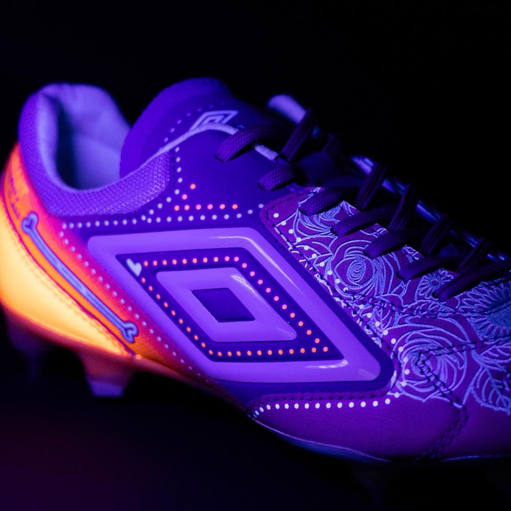 Chuteira Campo Umbro Adamant Master Class Pro Dlm Roxo/Laranja 7