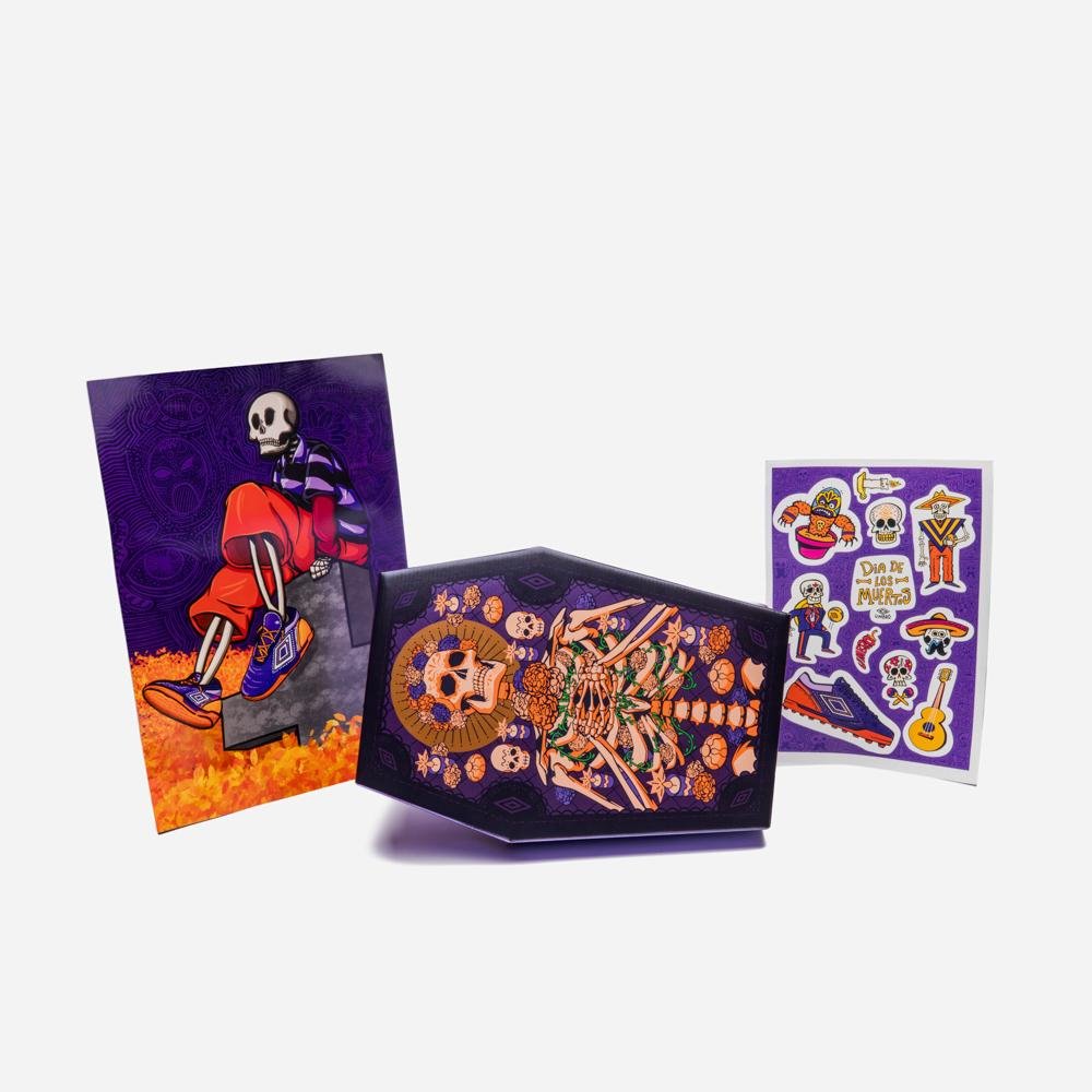 Chuteira Campo Umbro Adamant Master Class Pro Dlm Roxo/Laranja 9