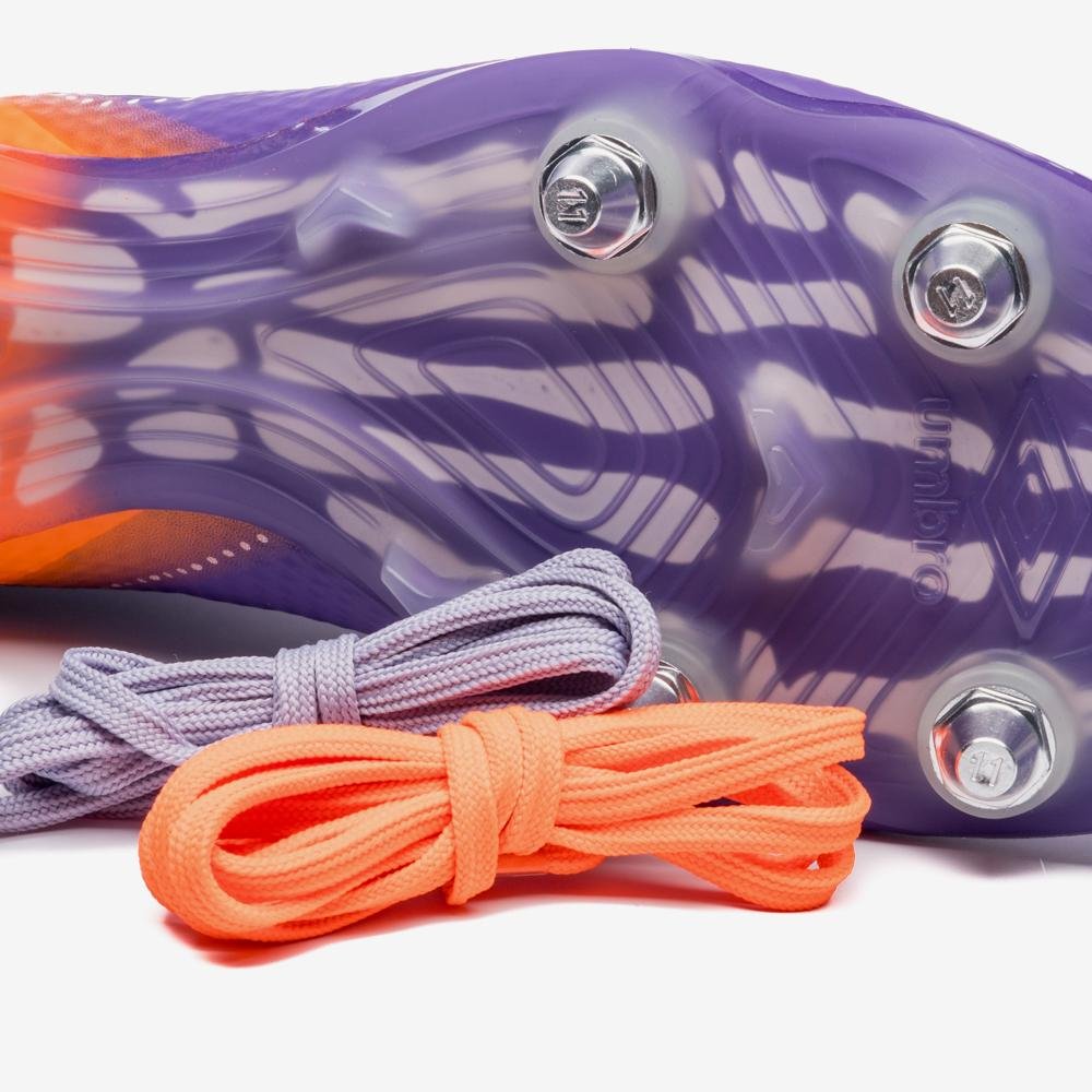 Chuteira Campo Umbro Adamant Top Speed Pro Sg Dlm Roxo/Laranja 8