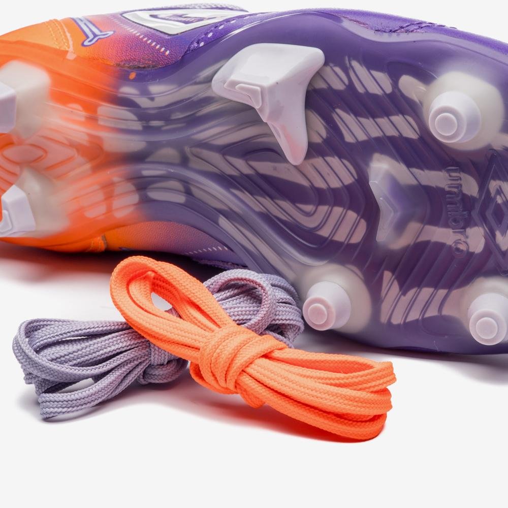 Chuteira Campo Umbro Adamant Master Class Pro Sg Dlm Roxo/Laranja 8