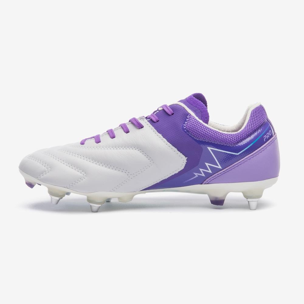 Chuteira Campo Umbro Adamant Master Class Pro Sg Branco/Roxo 3