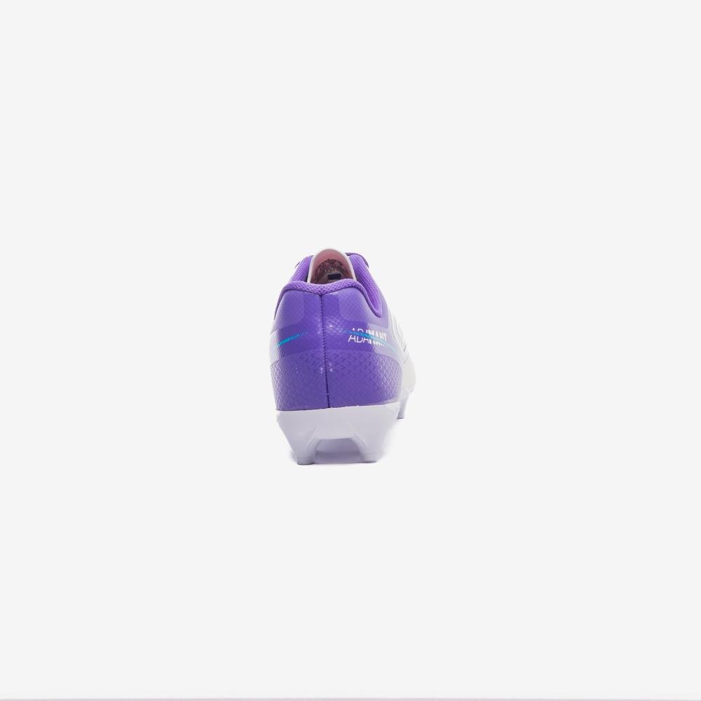 Chuteira Campo Umbro Adamant Top Speed Jr Branco/Roxo 6
