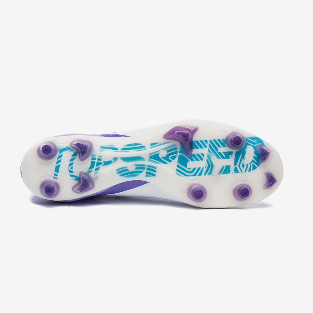 Chuteira Campo Umbro Adamant Top Speed Pro Branco/Roxo 5